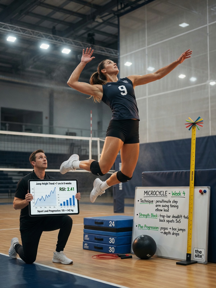 Mehr über den Artikel erfahren Wie verbessert man seine Sprungkraft für Volleyball?